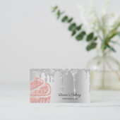 Cakes & Sweets Cupcake Bakery Driving Roos Gold Visitekaartje (Staand voorkant)