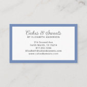 Cakes & Sweets Cupcake Bakery Pastry Chef Visitekaartje (Achterkant)