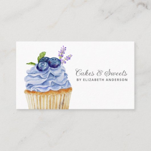 Cakes & Sweets Cupcake Bakery Pastry Chef Visitekaartje (Voorkant)