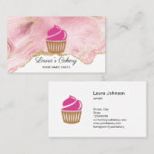 Cakes & Sweets Cupcake Home Bakery Cute Modern Bus Visitekaartje (Voorkant / Achterkant)
