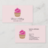 Cakes & Sweets Cupcake Home Bakery Cute Modern Bus Visitekaartje (Voorkant / Achterkant)