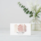 Cakes & Sweets Cupcake Home Bakery Cute Modern Bus Visitekaartje (Staand voorkant)