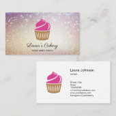 Cakes & Sweets Cupcake Home Bakery Cute Modern Visitekaartje (Voorkant / Achterkant)