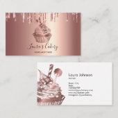 Cakes & Sweets Cupcake Home Bakery Drift Gold B Visitekaartje (Voorkant / Achterkant)