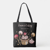 Cakes & Sweets Cupcake Home Bakery Drift Gold Tote Bag (Achterkant)