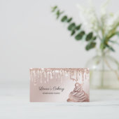 Cakes & Sweets Cupcake Home Bakery Drift Gold Visitekaartje (Staand voorkant)