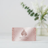 Cakes & Sweets Cupcake Home Bakery Drift Gold Visitekaartje (Staand voorkant)