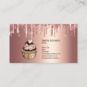 Cakes & Sweets Cupcake Home Bakery Drift Gold Visitekaartje (Achterkant)