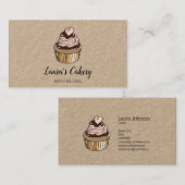 Cakes & Sweets Cupcake Home Bakery Drift Gold Visitekaartje (Voorkant / Achterkant)