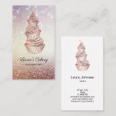 Cakes & Sweets Cupcake Home Bakery Drift Gold Visitekaartje (Voorkant / Achterkant)