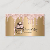 Cakes & Sweets Cupcake Home Bakery Drift Gold Visitekaartje (Voorkant)
