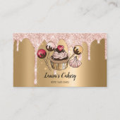 Cakes & Sweets Cupcake Home Bakery Drift Gold Visitekaartje (Voorkant)