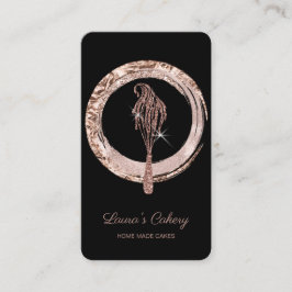 Cakes & Sweets Cupcake Home Bakery Driping Whisk Visitekaartje