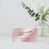 Cakes & Sweets Cupcake Home Bakery Driping Whisk Visitekaartje (Staand voorkant)