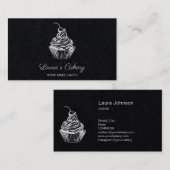 Cakes Sweets Cupcake Home Bakery Girly  Visitekaartje (Voorkant / Achterkant)