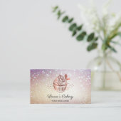 Cakes Sweets Cupcake Home Bakery Girly  Visitekaartje (Staand voorkant)