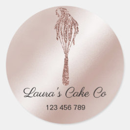 Cakes Sweets Cupcake Home Bakery Girly Waterverf Ronde Sticker