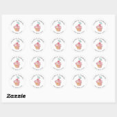 Cakes Sweets Cupcake Home Bakery Girly Waterverf Ronde Sticker (Vel)