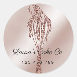 Cakes Sweets Cupcake Home Bakery Girly Waterverf Ronde Sticker