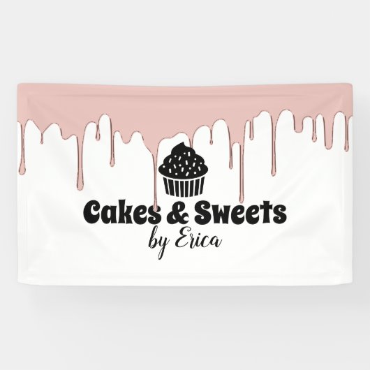 Cakes & Sweets Cupcake Home Bakery Moderne Drivers Spandoek (Horizontaal)