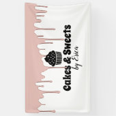 Cakes & Sweets Cupcake Home Bakery Moderne Drivers Spandoek (Verticaal)