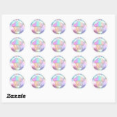 Cakes Sweets Cupcake Home Bakery Name Hologram Ronde Sticker (Vel)