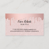 Cakes & Sweets Cupcake Home Bakery Pink Glitter Visitekaartje (Achterkant)