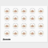 Cakes & Sweets Cupcake Home Bakery Roos Gold Ronde Sticker (Vel)
