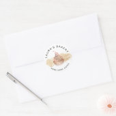 Cakes & Sweets Cupcake Home Bakery Roos Gold Ronde Sticker (Envelop)