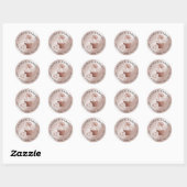 Cakes & Sweets Cupcake Home Bakery Roos Gold Ronde Sticker (Vel)