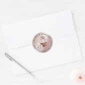 Cakes & Sweets Cupcake Home Bakery Roos Gold Ronde Sticker (Envelop)
