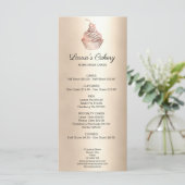 Cakes & Sweets Cupcake Home Bakery Rustige Vintage Menu (Staand voorkant)