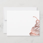 Cakes & Sweets Cupcake Home Bakery Rustige Vintage Notitiekaartje (Achterkant)