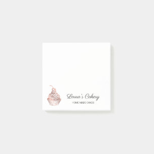 Cakes & Sweets Cupcake Home Bakery Rustige Vintage Post-it® Notes