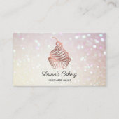 Cakes & Sweets Cupcake Home Bakery Rustige Vintage Visitekaartje (Voorkant)