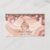 Cakes & Sweets Cupcake Home Bakery Rustige Vintage Visitekaartje (Voorkant)