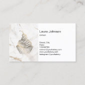 Cakes & Sweets Cupcake Home Bakery Rustige Vintage Visitekaartje (Achterkant)