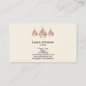 Cakes & Sweets Cupcake Home Bakery Rustige Vintage Visitekaartje (Achterkant)