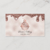Cakes & Sweets Cupcake Home Bakery Rustige Vintage Visitekaartje (Voorkant)