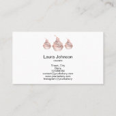 Cakes & Sweets Cupcake Home Bakery Rustige Vintage Visitekaartje (Achterkant)