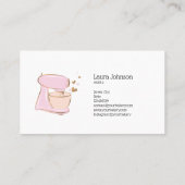 Cakes & Sweets Cupcake Home Bakkerij mixer Visitekaartje (Achterkant)