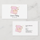 Cakes & Sweets Cupcake Home Bakkerij mixer Visitekaartje (Voorkant / Achterkant)