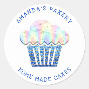 Cakes Sweets Cupcake Home Vegan Bakery Glitter Ronde Sticker