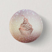 Cakes Sweets Cupcake Kitchen Cabinet Home Bakery Ronde Button 3,2 Cm (Voorkant)