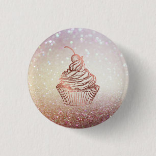 Cakes Sweets Cupcake Kitchen Cabinet Home Bakery Ronde Button 3,2 Cm