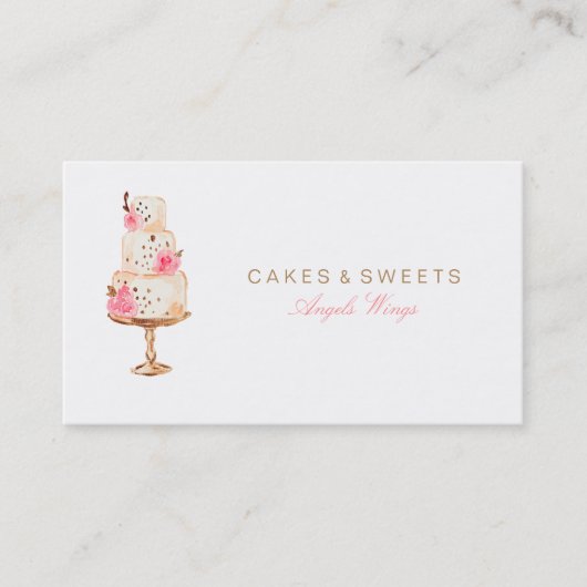 Cakes & Sweets Custom Visitekaartje (Voorkant)