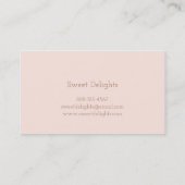 Cakes & Sweets Custom Visitekaartje (Achterkant)
