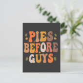 Cakes Voor Kerels Funny Groovy Bladeren Herfst Cad Briefkaart (Staand voorkant)