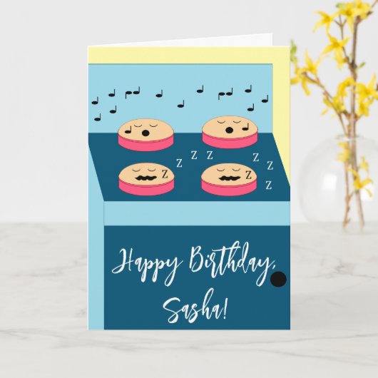 Cakes Waiting - Time 4 Frosting: Blank Birthday Kaart (Gele Bloem)