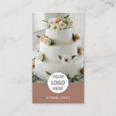 Caketeigwaren Logo Foto Bruin Visitekaartje (Voorkant)